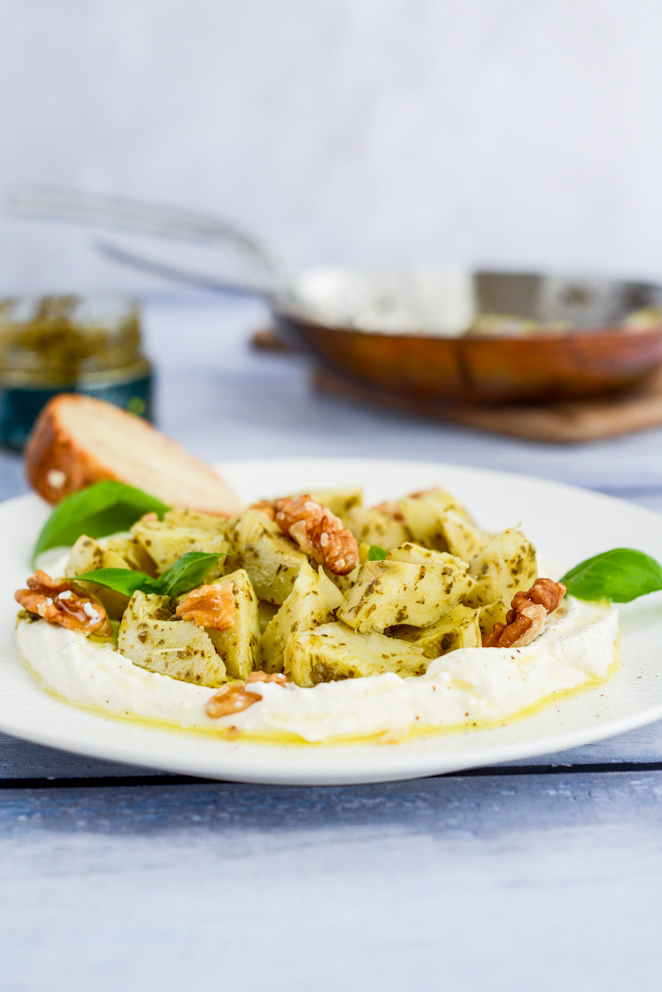  Gebratene Artischocken Mit Ricotta Creme Leicht Gesundes Rezept 1