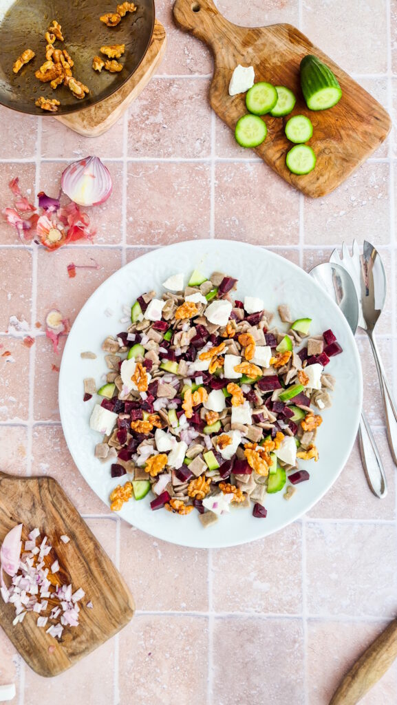 Wintersalat mit Crozets, Roter Bete & Walnüssen Wintersalat Mit Crozets Roter Bete Walnüssen 577x1024