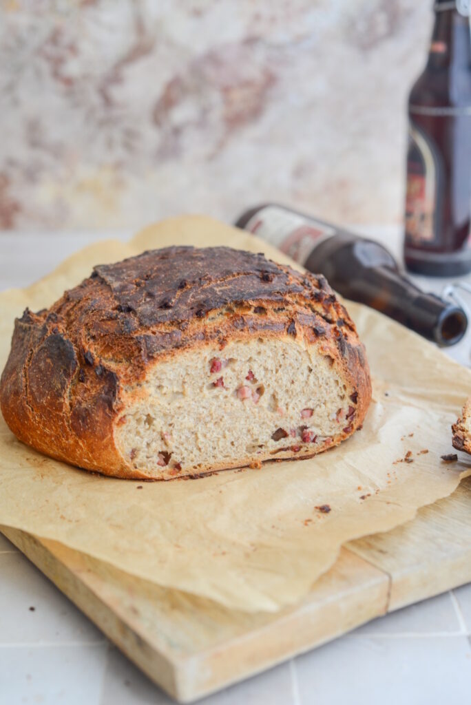 Bierbrot mit Speck Bierbrot mit Speck Dunkel Bier Brot Rezept Mit Speck 684x1024