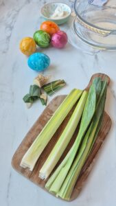 Mimosa-Eier (Oeufs Mimosa) Eier Mimosa Beilage Porree Vinaigrette 2 169x300