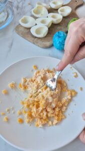 Mimosa-Eier (Oeufs Mimosa) Eier Mimosa Rezept 10 169x300