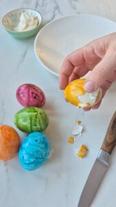 Mimosa-Eier (Oeufs Mimosa) Eier Mimosa Rezept 2 169x300