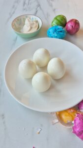 Mimosa-Eier (Oeufs Mimosa) Eier Mimosa Rezept 3 169x300