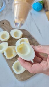 Mimosa-Eier (Oeufs Mimosa) Eier Mimosa Rezept Frankreich 4 169x300