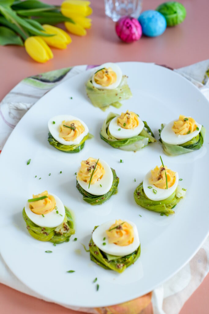 Mimosa-Eier (Oeufs Mimosa) Eier Mimose Mimosa Einfach Ostern 683x1024