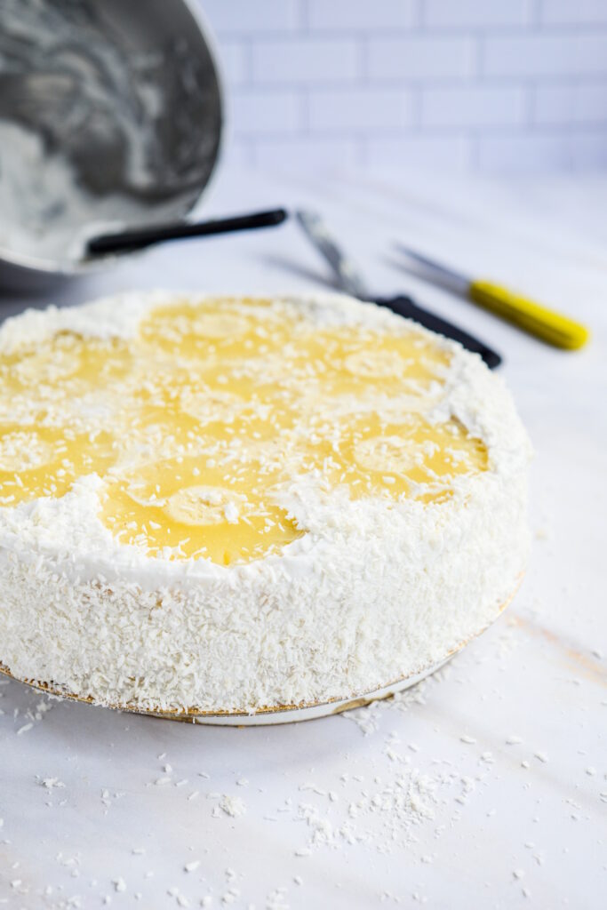 Kokos-Ananas-Torte (laktosefrei) Kokosnuss Ananas Torte Kuchen Laktosefrei 683x1024