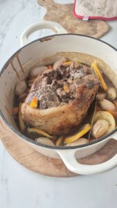 Lammkeule aus dem Ofen – butterzart bei Niedrigtemperatur Lammkeule Braten Niedrigtemperatur 9 169x300