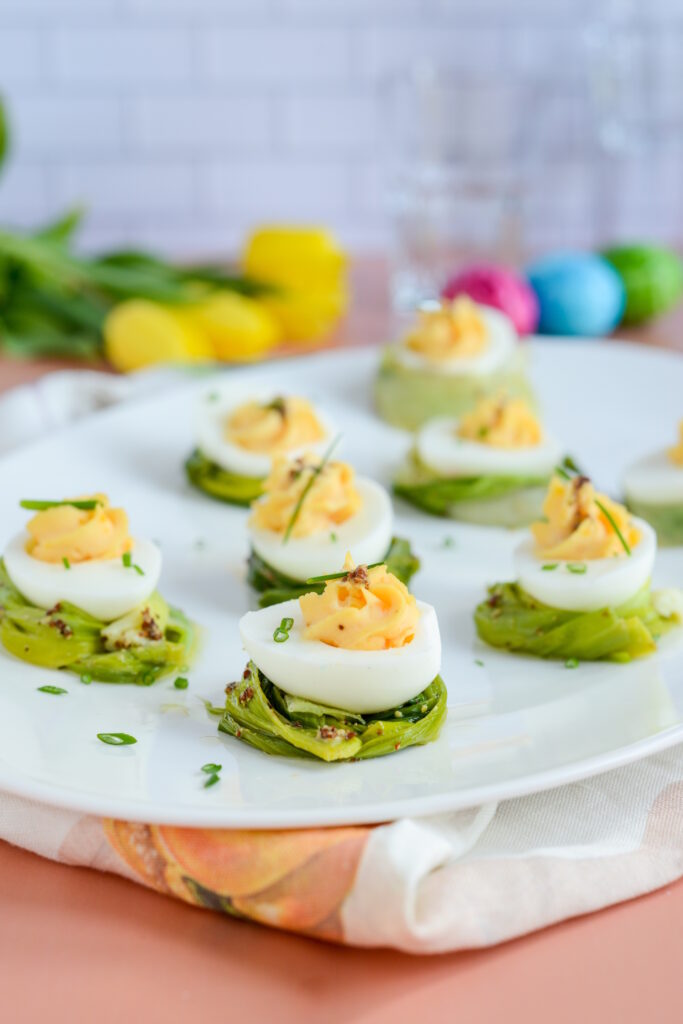 Mimosa-Eier (Oeufs Mimosa) Mimosa Eier Oeuf Vorspeise Ostern Einfach 683x1024