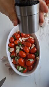 Tomaten-Crumble für den Sommer Tomaten Crumble Rezept 5 169x300