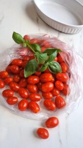 Tomaten-Crumble für den Sommer Tomaten Crumble Sommer Zutaten 169x300