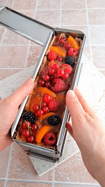 Süßer Pâté en croûte mit Aprikosen, Nektarin und Sommerbeeren Pate En Croute Sucre Obst Suss Nachtisch