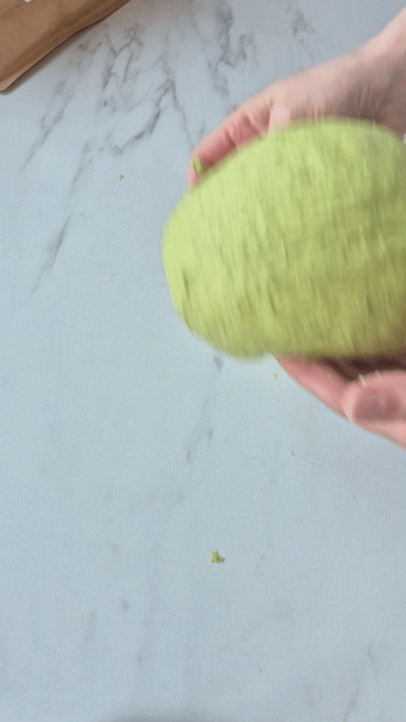 Grüne Petersilienbrötchen Brotteig Kugel Spannung Geben Backtipp