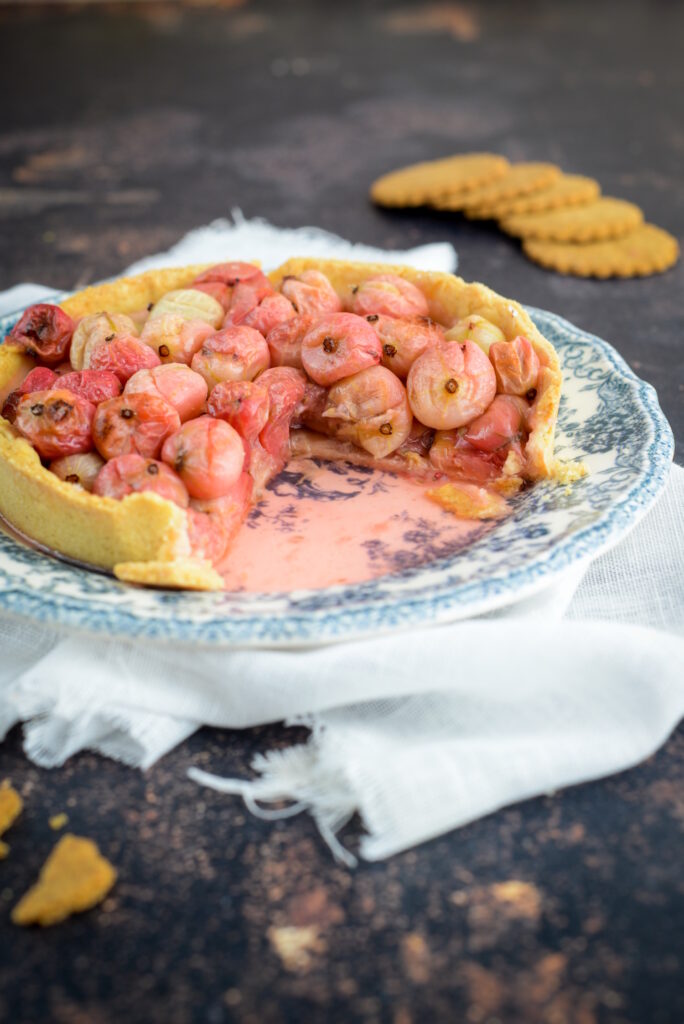 Stachelbeertarte, ganz einfach wie bei Oma Saftige Stachelbeer Tarte 684x1024
