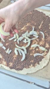 Flammkuchen mit Tapenade: Provence und Elsass auf meinem Teller Flamme Mit Tapenade Schritten 25 169x300