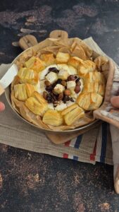 Gebackene Camembert mit trocken Früchten und Rum Gebackener Camembert 169x300