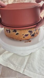 Zitronen-Blaubeer-Kuchen, super saftig & einfach Saftiger Blaubeerkuchen Schritt 21 Kuchen Aus Form Losen 169x300