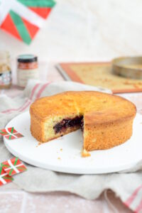 Baskischer Kuchen: Gâteau Basque mit Schwarzkirschkonfitüre Dsc 6163