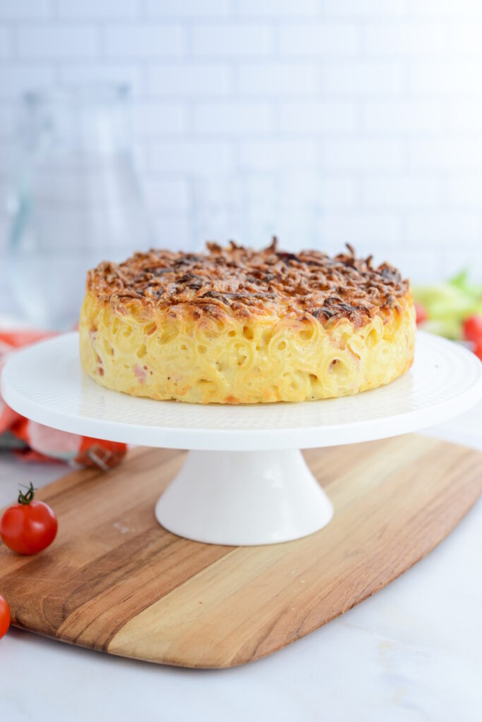 Nudelkuchen für Kinder mit Schinken und Béchamelsauce Nudelkuchen für Kinder mit Schinken und Béchamelsauce Nudelkuchen Kinderessen Mamas Rezept