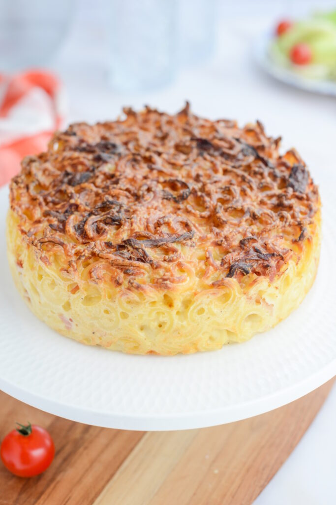 Nudelkuchen für Kinder mit Schinken und Béchamelsauce Nudelkuchen für Kinder mit Schinken und Béchamelsauce Nudelkuchen Salzig Rezept Für Kinder