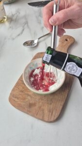 Steinpilze im Blätterteig, festliche Vorspeise Blätterteig Vorspeise Schritt 27 Balsamico Zu Cranberry Sauce Geben