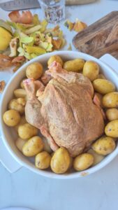 Brathähnchen mit Quitten und Lebkuchengewürz Brathahnchen Mit Quitten