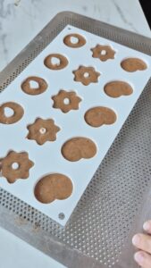 Mini-Lebkuchen mit Schokolade, einfaches Rezept ohne Ei Lebkuchen Schokolade Schritt 18 Mini Lebkuchen Auf Backblech