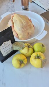 Brathähnchen mit Quitten und Lebkuchengewürz Lebkuchengewurz Hahnchen Schritt 1 Hähnchen Quitten Lebkuchengewürz