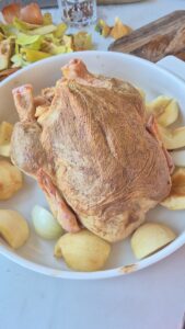 Brathähnchen mit Quitten und Lebkuchengewürz Lebkuchengewurz Hahnchen Schritt 19 Hahnchen Mit Quitten Roh