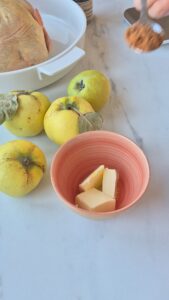 Brathähnchen mit Quitten und Lebkuchengewürz Lebkuchengewurz Hahnchen Schritt 2 Quitten Und Käse Vorbereiten