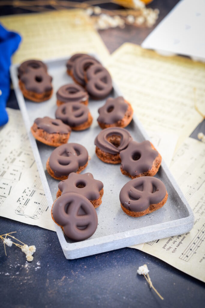 Mini-Lebkuchen mit Schokolade, einfaches Rezept ohne Ei Mini Lebkuchen Mit Schokolade Einfaches Rezept Ohne Ei