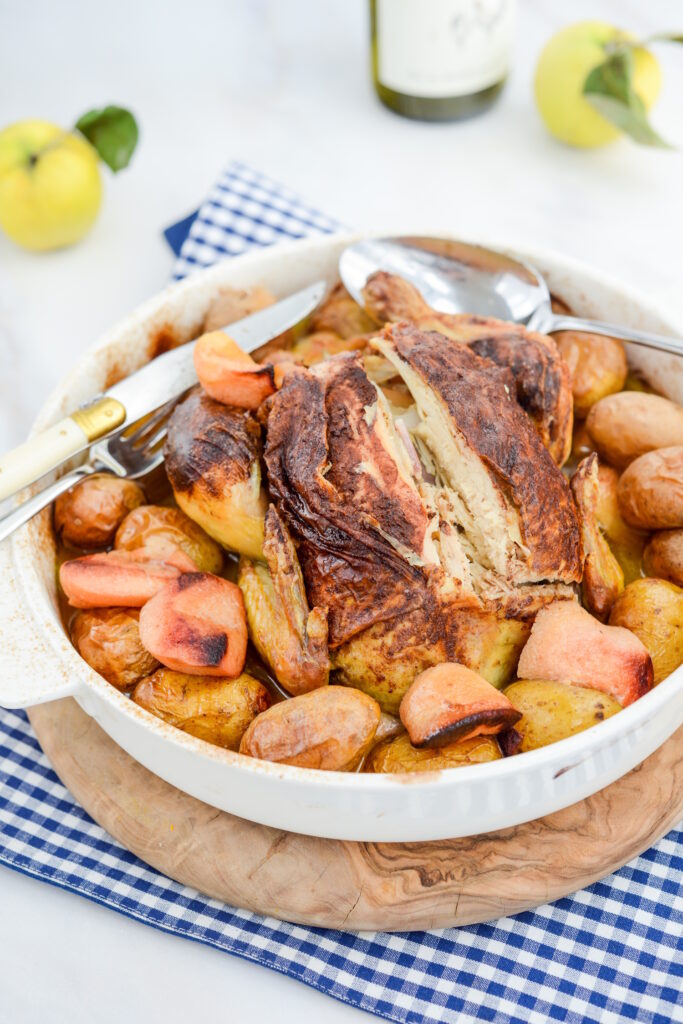 Brathähnchen mit Quitten und Lebkuchengewürz Salzige Rezept Mit Quitten