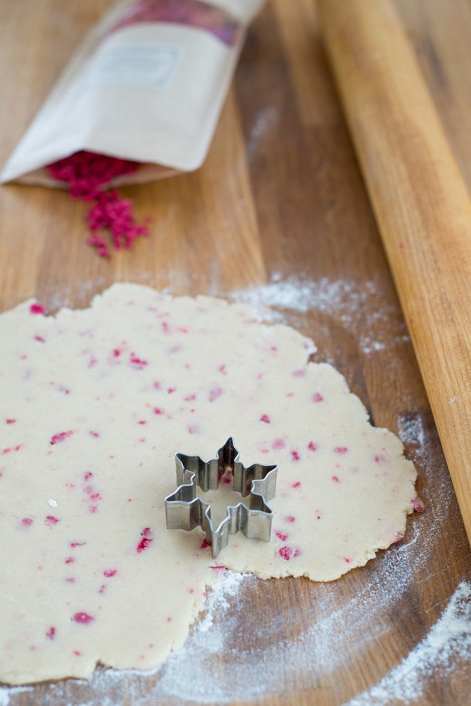 Plätzchen ohne Ei Himbeer-Rosen oder Plätzchen à la française DSC_5847