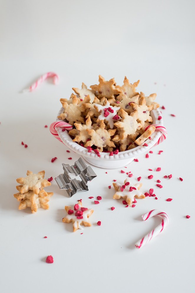 Plätzchen ohne Ei Himbeer-Rosen oder Plätzchen à la française DSC_5863